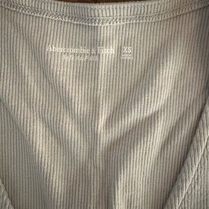 Abercrombie & Fitch Light Gray Ribbed Tank